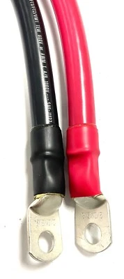 Cables de batería personalizados calibre 2/0 AWG - solar, marino, inversor de energía cable de cobre Foto 1 de 3