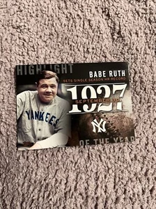 2015 Topps Update Highlight of the Year #H-61 Babe Ruth 1927 New York Yankees - Picture 1 of 1