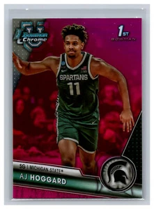 2023-24 Bowman University Chrome #5 AJ Hoggard Pink Refractor - Bild 1 von 2