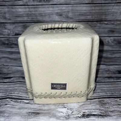 Croscill Home Dakota Funda de Pañuelo Cerámica Baño Dormitorio Crema con Costuras Foto 1 de 3