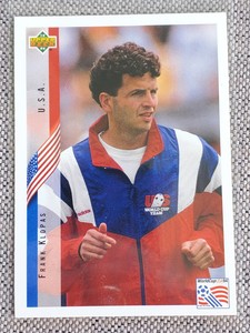 FRANK KLOPAS 1994 Upper Deck World Cup Soccer Card #21 TEAM USA United States