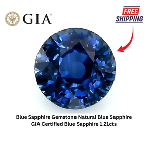 Blue Sapphire Gemstone Natural Blue Sapphire GIA Certified Blue Sapphire 1.21cts - Picture 1 of 5