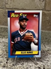 1990 Topps Tiffany Ellis Burks #155 Baseball Card