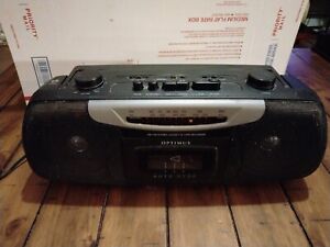 RadioShack Optimus Scr-64 Am/Fm Radio Stereo Tape Recorder Vintage Tested Plays