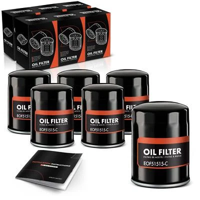 6x Filtro de aceite de motor para Ford Serie E Dodge Challenger Chrysler AC 10 k millas Foto 1 de 4