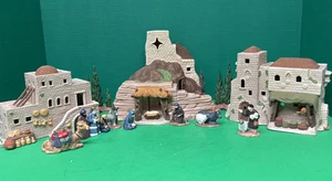 Dept 56 Piccola Città di Betlemme Serie 1987 Set Natività 12 Pezzi 5975-7 Leggi - Foto 1 di 24