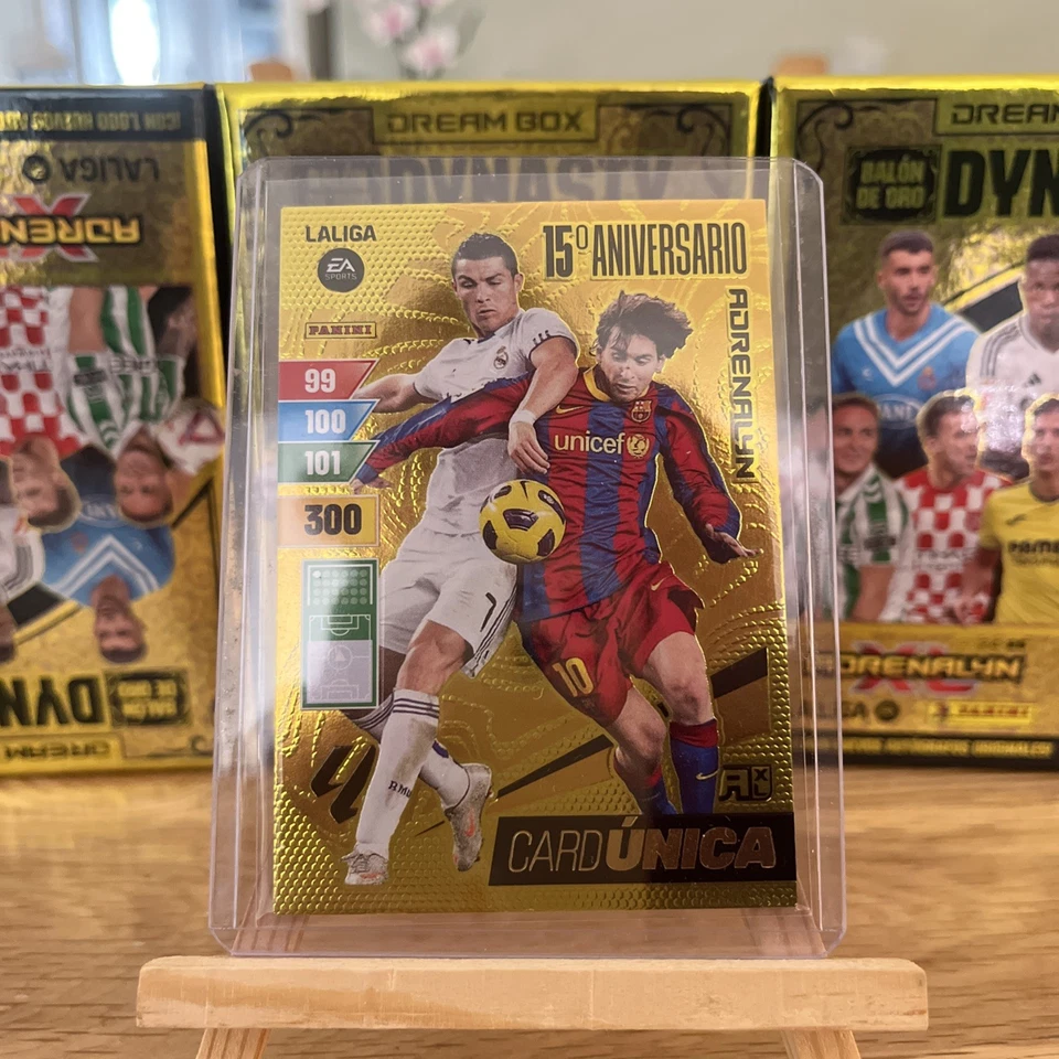 Panini Adrenalyn XL Anniversary Unique Card Ronaldo Messi Gold Edition - Bild 1 von 1