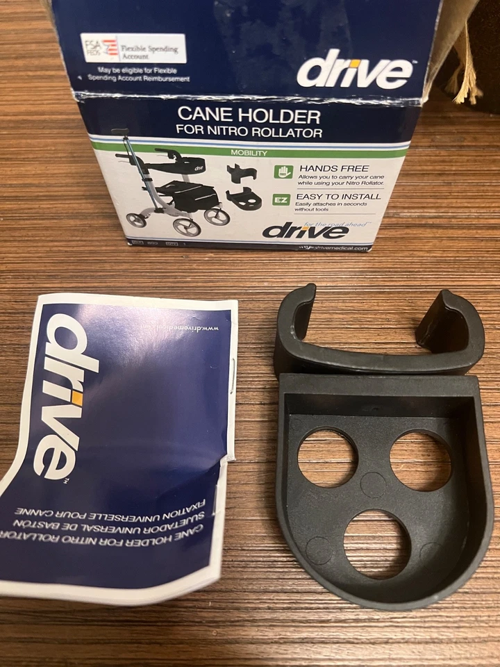Drive 892 NITRO Rollator Cane Holder
