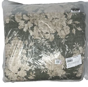 Trapunta Pottery Barn Juliette Toile reversibile punto a scelta F/Q Loden_NUOVA SENZA ETICHETTE - Foto 1 di 9