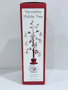 "Árbol de vacaciones decorativo con tema de muñeco de nieve marca Welcome Home - 14,5""" - Imagen 1 de 15