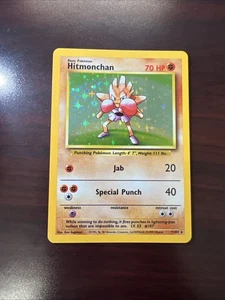 Pokémon Hitmonchan 7/102 Unlimited Holo NM-MT - Picture 1 of 4