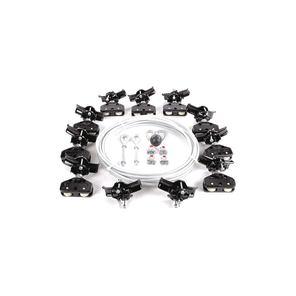 Kit de sistema de festón DAYTON 33N209, cuerda de 1/4 pulgadas, L 60 pies 33N209 Foto 1 de 1