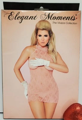 Mini Vestido Lencería Talla Queen Sin Cupas Coral Sexy Strech Encaje Por Momentos Elegantes Foto 1 de 4