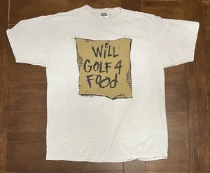 Camiseta De Colección Tultex Split Will Golf 4 Comida Camiseta Delta Para Hombres Talla XL Beige Tostado - Imagen 1 de 6