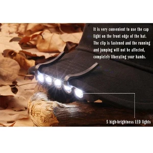 Baumwolle LED Kopf Kappe Hut Licht Scheinwerfer Taschenlampe l n Orange 9CD5 - Bild 1 von 13