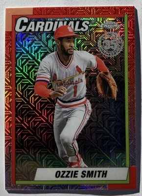 2025 Topps Update Silver Pack Mojo Ozzie Smith St. Louis Cardinals U90C-76 - Image 1 of 2