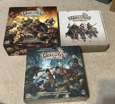 Black Plague Zombicide Board Game w/ Wulfsburg Expansion (NIB) & Hero Box 1 - Image 1 of 4
