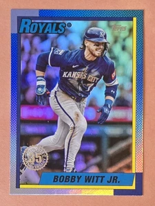 Tarjeta del 35 aniversario Bobby Witt Jr 2025 Topps Update 1990 Foil #U90-31 - Imagen 1 de 2
