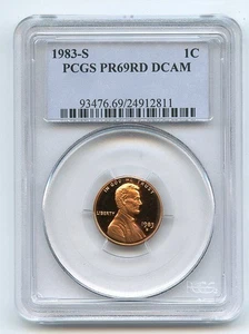 1983 S 1C Lincoln Cent Proof PCGS PR69DCAM - Picture 1 of 1