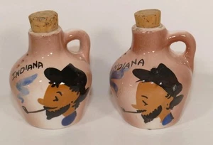 Indiana Salz & Pfefferstreuer, Whisky Krug mit Mann & Maiskolben Pfeife mit Korkenstopfen - Bild 1 von 13