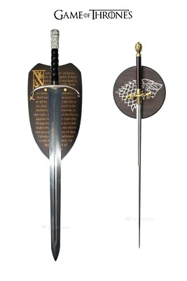 GAME OF THRONES - LONGCLAW + NEEDLE SIBLING BUNDLE (with FREE wall plaques) - image 1 of 4