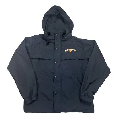 Chaqueta cortavientos con capucha Tennessee Volunteers talla mediana azul marino ligera Vols Foto 1 de 4