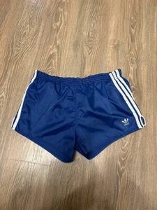 Adidas Nylon Sprinter Shorts Glanz Vintage Racer Retro Authentic Size D7 - Picture 1 of 14