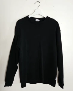 Mens Pro 5 Super Heavy 100% Cotton Thermal Long Sleeve Shirt Black Size L Large - Picture 1 of 6
