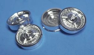 AMT 1965 El Camino, Nova, Chrome Hubcap Set, w/SS Emblem 1/25 Scale - Picture 1 of 5