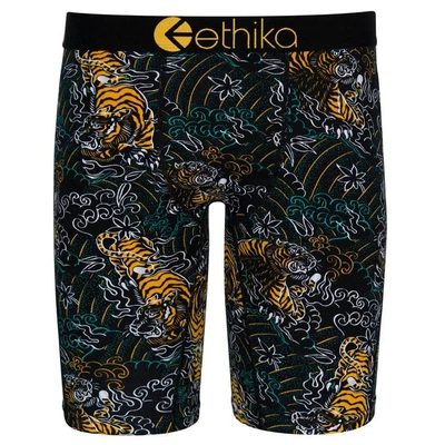 Calzoncillos boxer Ethika Staple Fit dorado tigre animal ropa interior urbana sin tiro UMS644 Foto 1 de 4