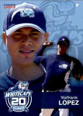 2013 West Michigan Whitecaps Choice 11 Yorfrank Lopez Venezuela VZ Baseball Card - Image 1 of 2