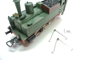 K62, Kontakte Radscheifer Stromabnehmer KaModel für Lok. H0 PIKO BR 89 (Alt),2St - Picture 1 of 2