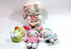 4 Piece Hello Kitty Stuffed Toys Plush Sanrio Bedtime Kids  Japanese Duck Bunny