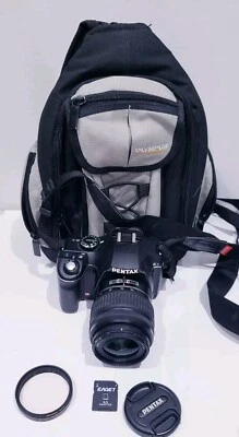 Pentax K-x Digital SLR Camera With 18- 55mm f/3.5-5.6 AL Lens - Works Foto 1 de 4