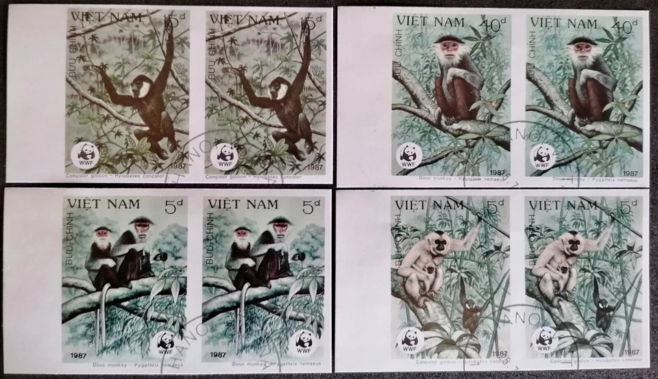 VIETNAM 1987  -  MONOS  .- - Imagen 1 de 1