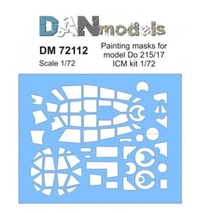 Dan Models 72112 Scale 1:72 Painting Masks for Model Do-215/17 - ICM Eduard Kit - Picture 1 of 6