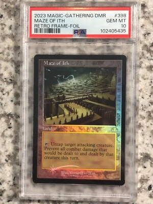 2023 MTG Dominaria Remastered Maze of Ith Retro Frame Foil 398 PSA 10 Gem Mint - Image 1 of 4