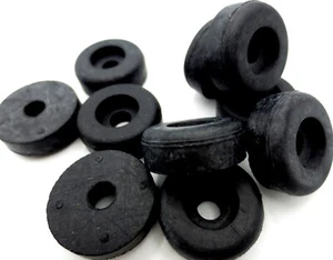 Screw on Rubber Bumper Pad Feet Fit 3/16" #10 Screw Hole, Has 3/4" Pad 1/4" Tall - Picture 1 of 12