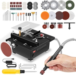 4.3" Mini Electric Table Saw Power Tool for Hobby & Craft Metal Wood Cutting NEW - Picture 1 of 15