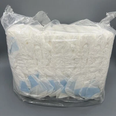 Paquete abierto de pañales para adultos con respaldo de plástico vintage de 10 unidades ABDL Plus correas pullups Foto 1 de 4