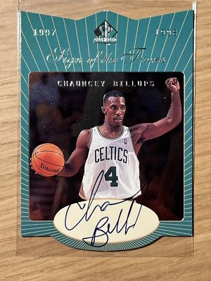 1997-98 ROOKIE AUTO Chauncey Billups Upper Deck SP sign Of The Times Celtics RC - Image 1 of 4