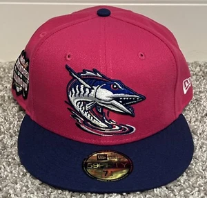 New Era Marvel x MiLB Pensacola blau wahoos 59Fifty sitzende rosa Kappe Mütze 7 3/4 - Bild 1 von 6