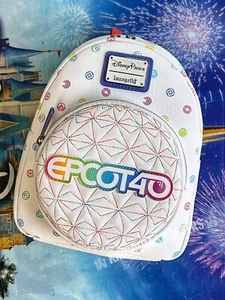Mochila Walt Disney World Epcot 2022 40 aniversario nave espacial Earth Loungefly - Imagen 1 de 2