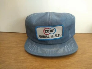 Vintage K-Brand COOP Animal Health Denim Hat Cap - Picture 1 of 12