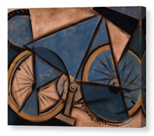 Large Geometric Modern Bicycle Wall Art Cubist Artwork Road Bike Cycling Print