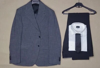 Small Check D Gray Blazer Size 40R - Image 1 of 4