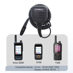 Portable Microphone for 4G Network Radio Inrico T320 S100 S200 A420 A970 Radio - Afbeelding 1 van 8