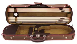 Hidersine Violin Case 4/4 Light Oblong - Olive - Picture 1 of 1