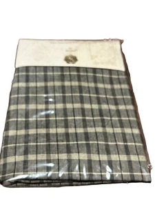 NEW Divatex Yarn Dyed Cotton Standard Pillow Cases (Pair) Black Gray Check - Picture 1 of 7