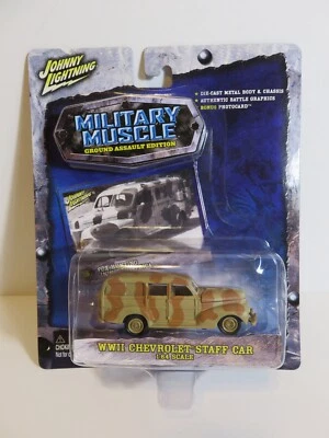 NOS Johnny Lightning Military Muscle 1:64 Scale: WWII Chevrolet Staff Car - Image 1 of 3